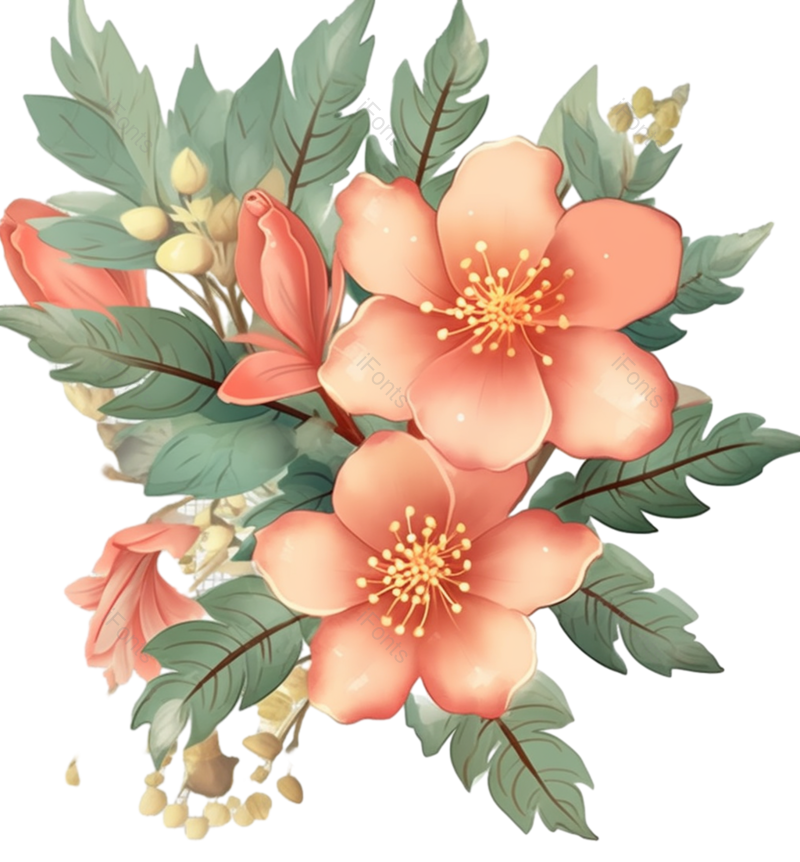 装饰图片,元素元素,粉红色的花PNG,自然免抠素材